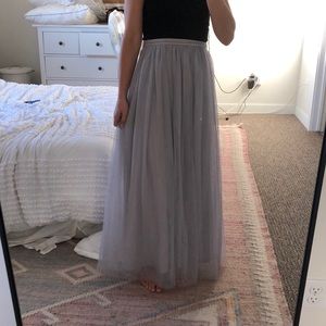 Morning Lavender Tulle Maxi Skirt